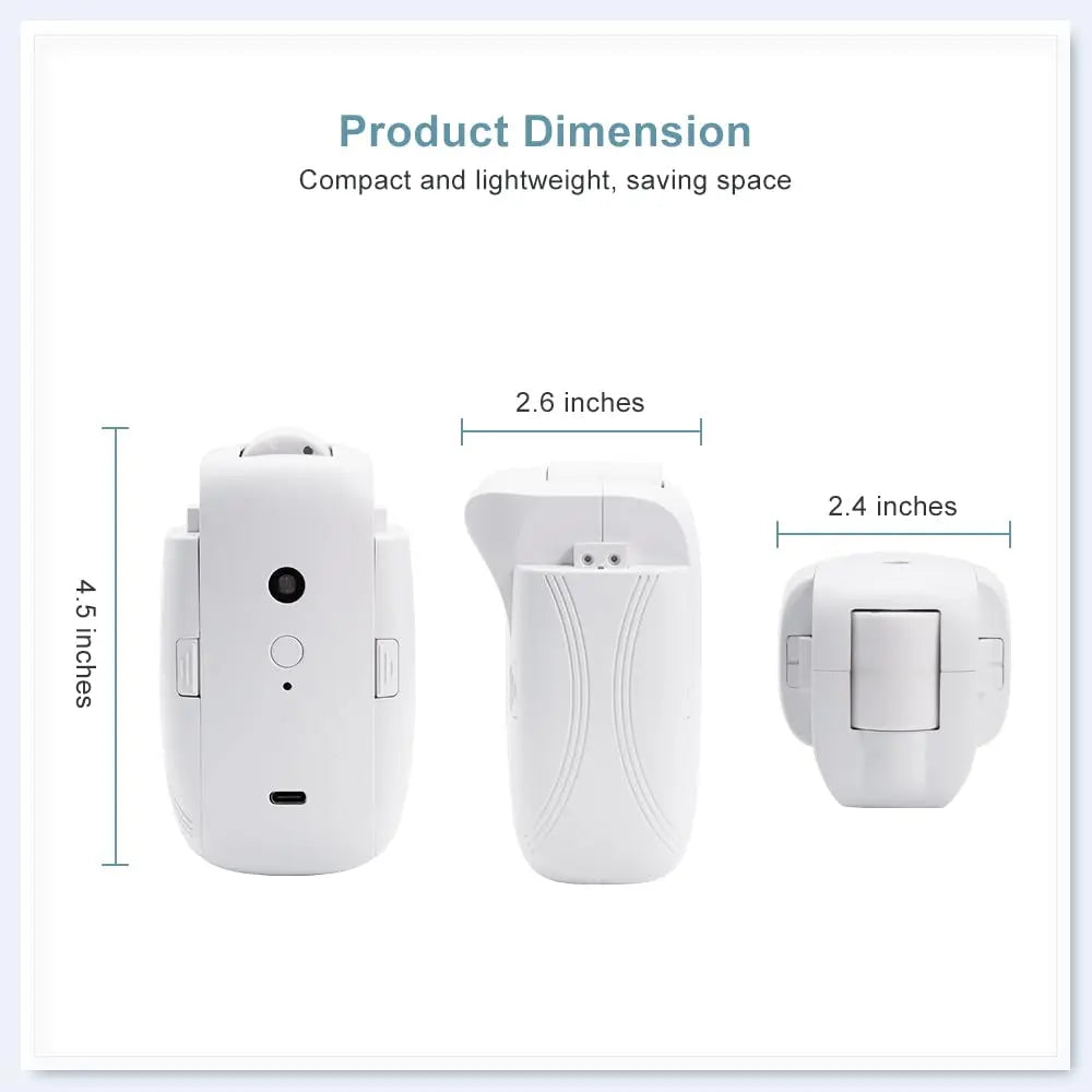 2-Piece Smart Electric Curtain Opener with Remote Control – Quiet Automatic Motorized Curtain System