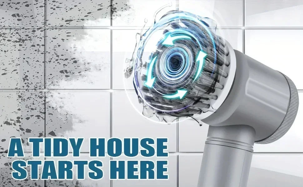 Cordless Electric Spin Scrubber – 5 Brush Heads