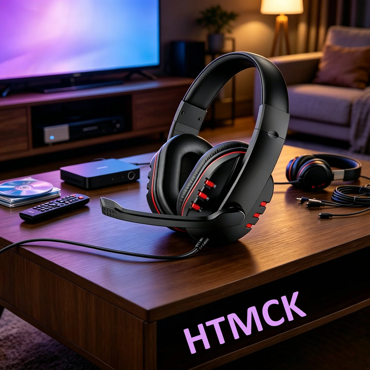 Wired Gaming Headset with Microphone – 3.5mm Stereo Headphones