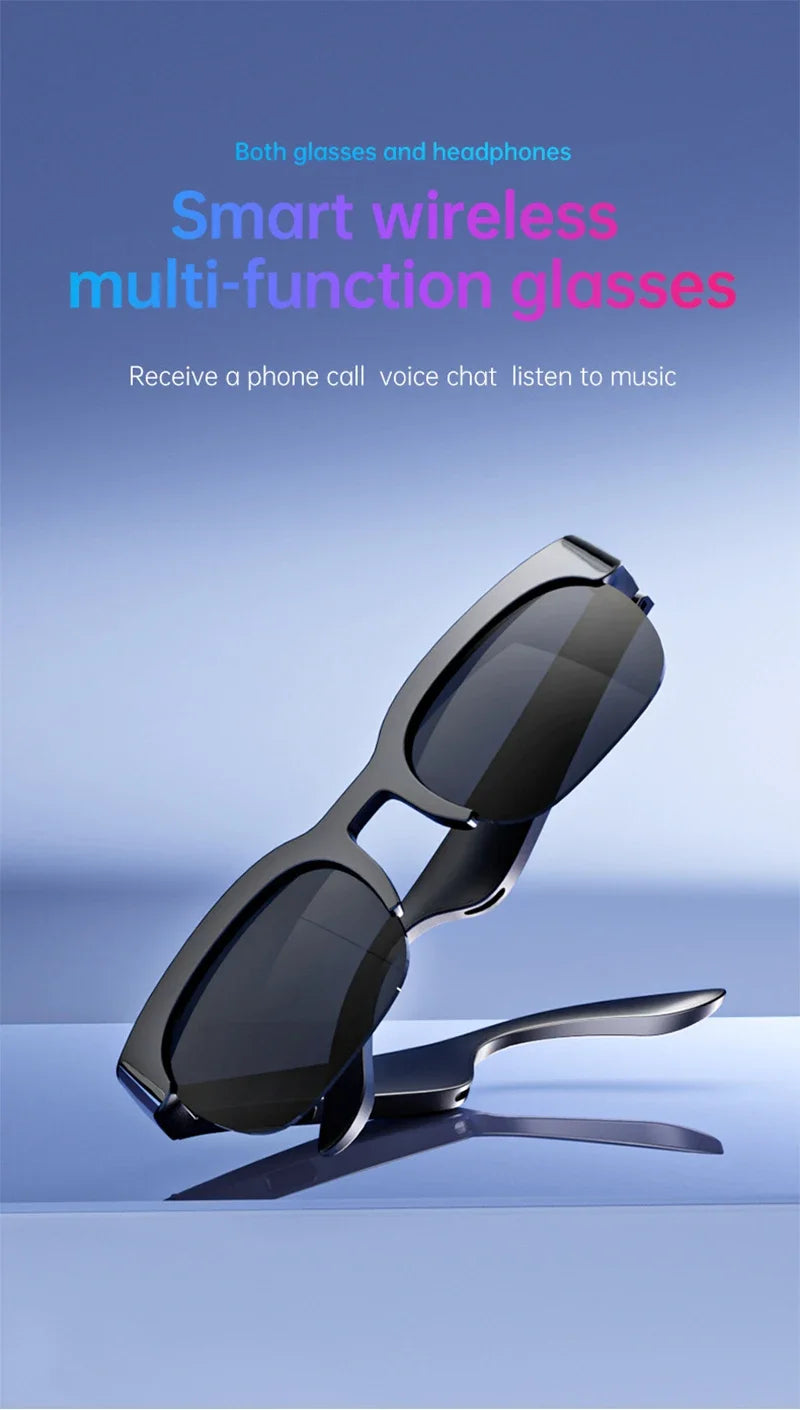 AI Smart Glasses – Bluetooth Audio, Music & Real-Time Translation