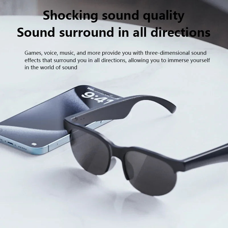 AI Smart Glasses – Bluetooth Audio, Music & Real-Time Translation