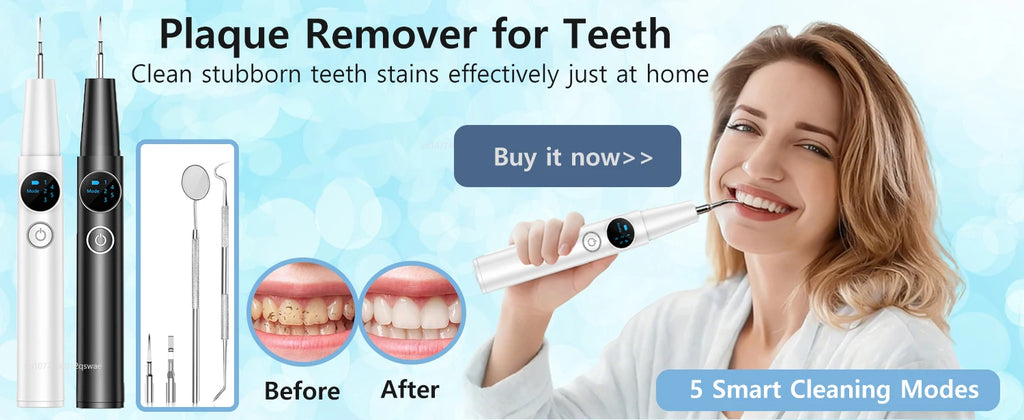Smart Electric Toothbrush – Rechargeable, 5 Modes, Smart Timer & 8 Brush Heads