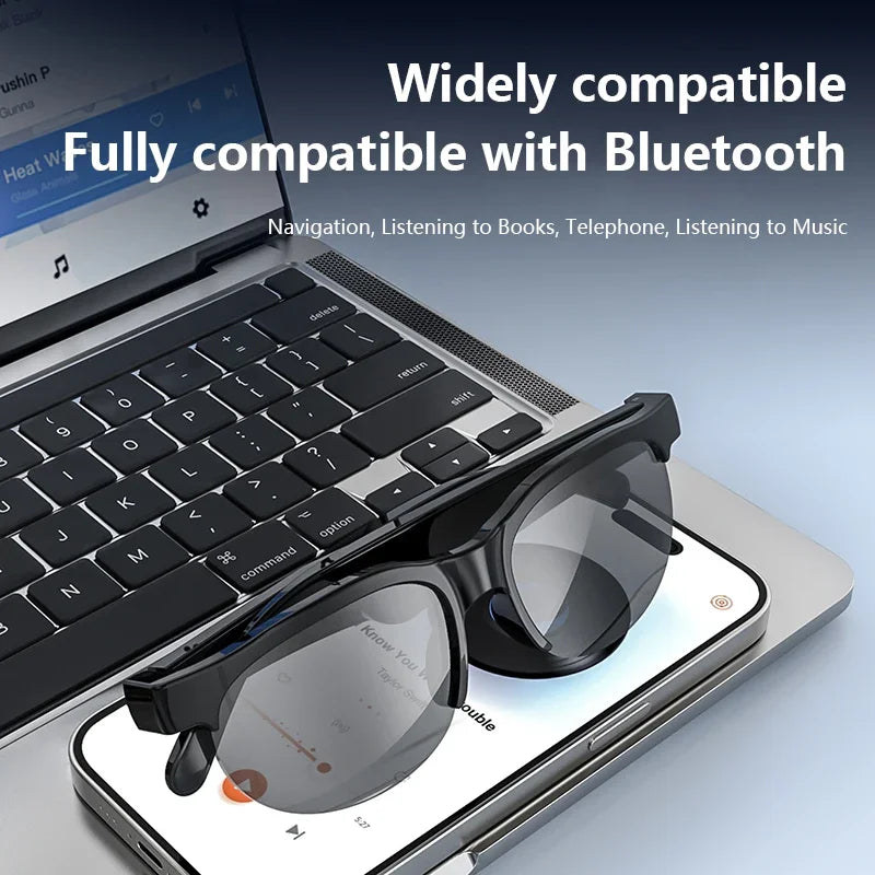AI Smart Glasses – Bluetooth Audio, Music & Real-Time Translation